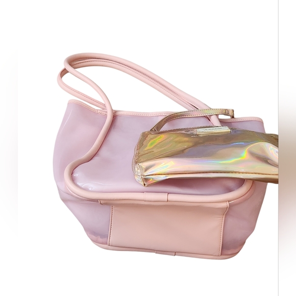 like dreams Handbags - Pink Tote Bag with Gold Pouch